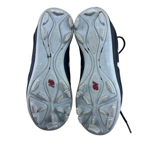 New Balance Boys Baseball Cleats Size 1.5Y Black White JASTARK1 Junior All Stars - Picture 7 of 10